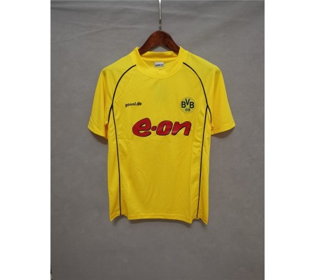 Dortmund 01/02 Home Yellow Soccer Jersey